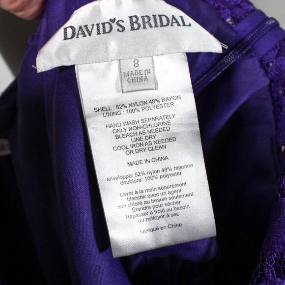 Grape Purple One Shoulder Formal Dress Y2K Style Size 8 Prom Spring Summer - Picture 10 of 10